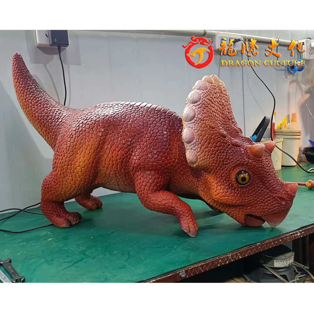 Simulation dinosaur hand baby puppet for sale Animatronics Realistic Baby Dinosaur animals Puppets For Sale