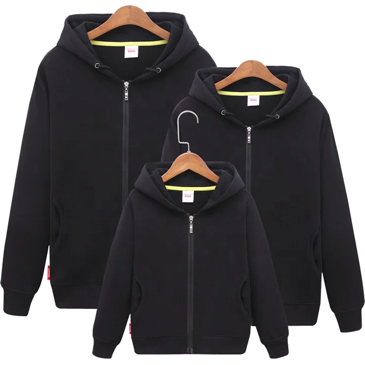 Winter Autumn Clothes  Matching Outfit Mommy and Me Outfits Mommy Dad and Son Daughter Family Zipper Hoodie Jacket