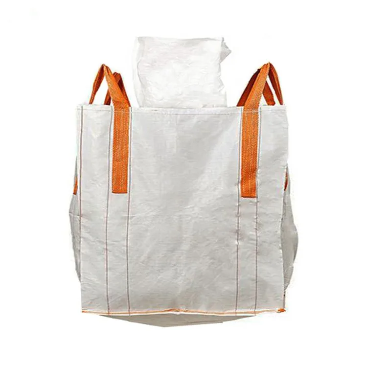 EGP 1 Ton Jumbo Bag Woven Woven PP Big Bag with Printing Logo Circular Antistatic Bulk Storage Sugar Salt Loading Weight 1000kg