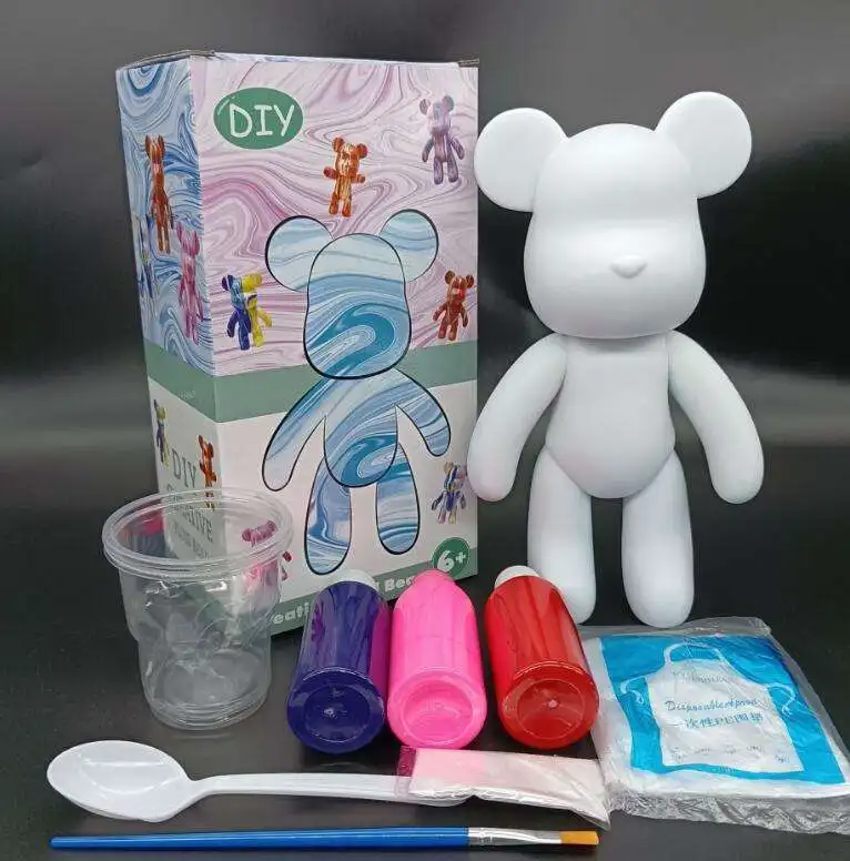 Factory Wholesale Fluid painting Acrylic Paint 60ml Fluid DIY bear for Kid Student Painted Creative Fluid Bear Paints