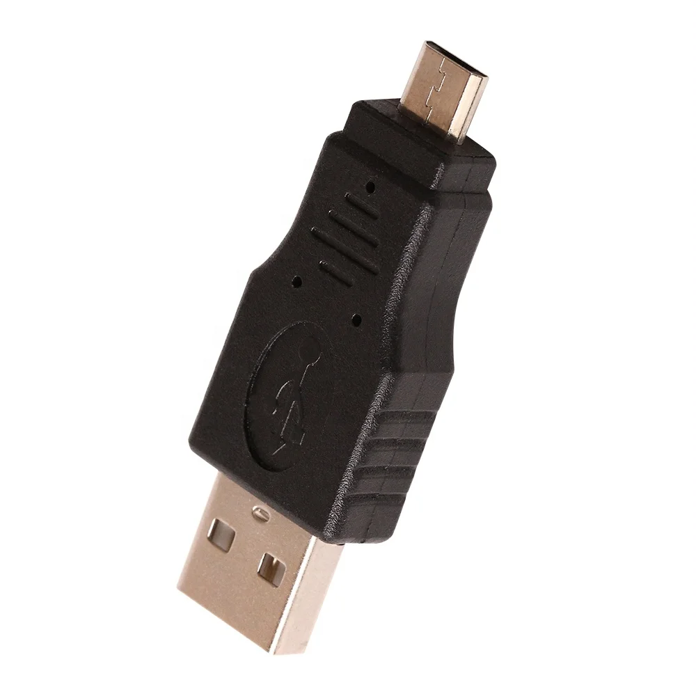 Черный Универсальный адаптер USB 2 0 папа-Micro 5Pin папа M/M конвертер для Xiaomi Samsung HTC