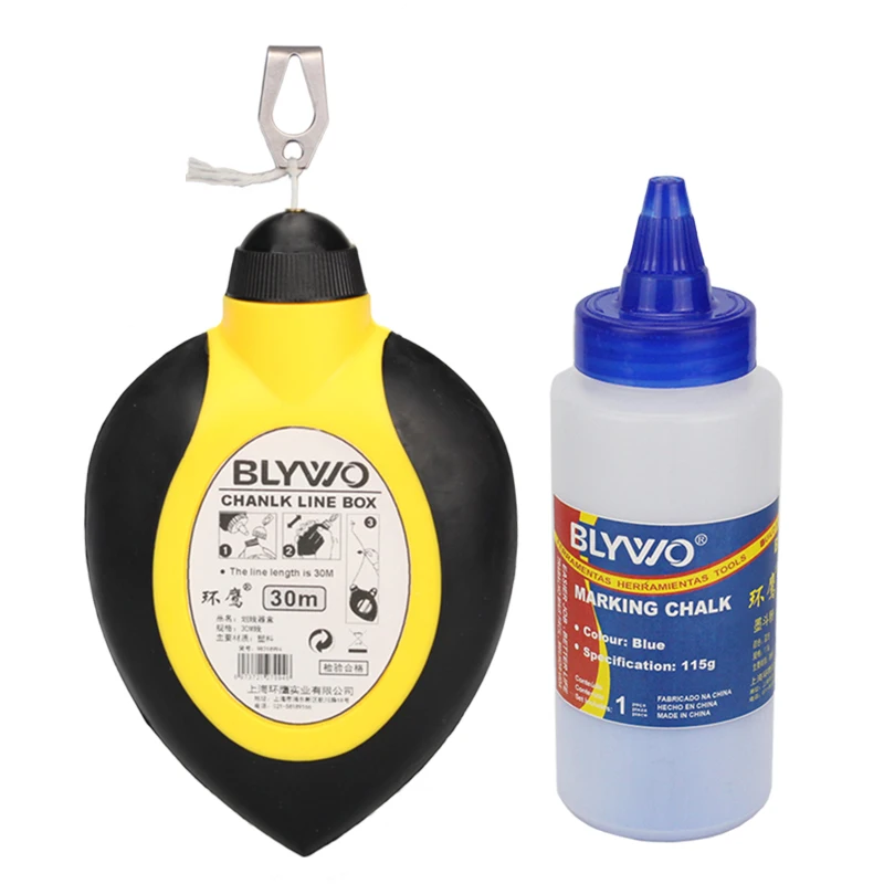 High Quality Chalk line set with 115g Powdered chalk refills