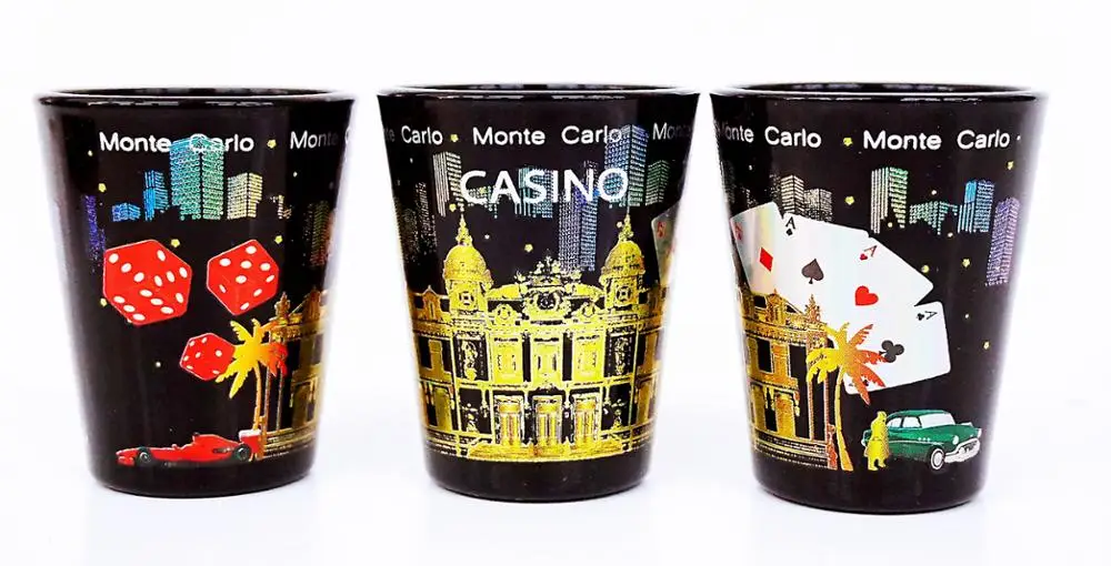 1oz Tequila whisky custom print logo sublimation shot glass