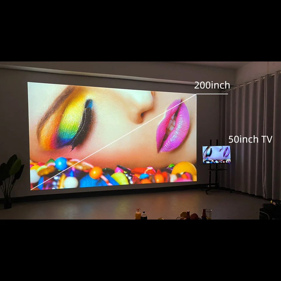 BYINTEK Newest K25 7000 Lumens 1920* 1080p 4K Android Smart Phone Wifi LED video Projector Home Theater Education Meeting