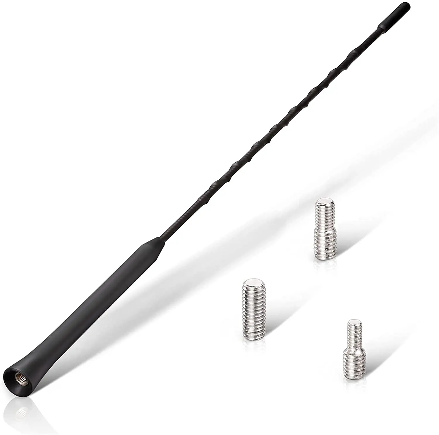XES Mast Whip Car Auto Radio Antenna Car Aerial Marine Black Plastic 16 Inch Antenna Kit