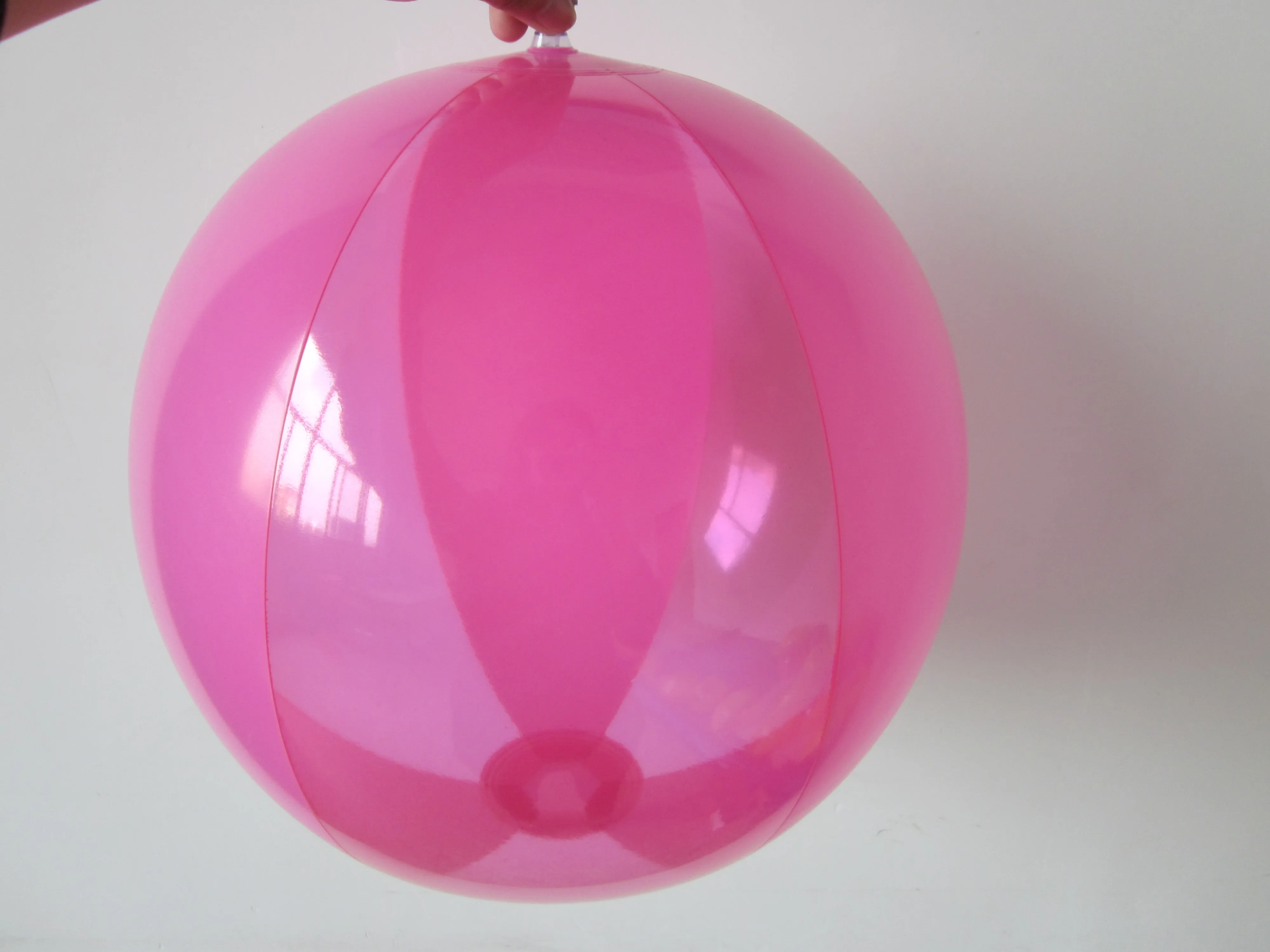 Plastic custom translucent beach ball