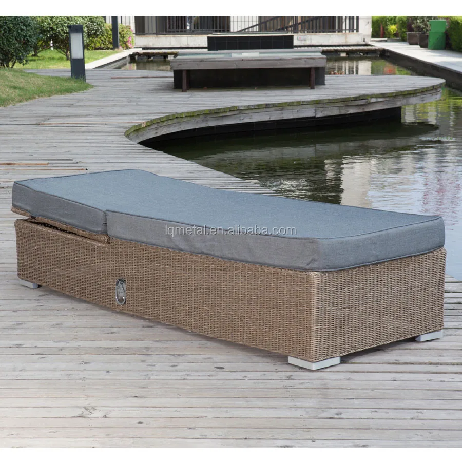 Multi-Purpose Sofa Bed Outdoor Furniture Rattan Bed Outdoor Aluminum Furniture Set