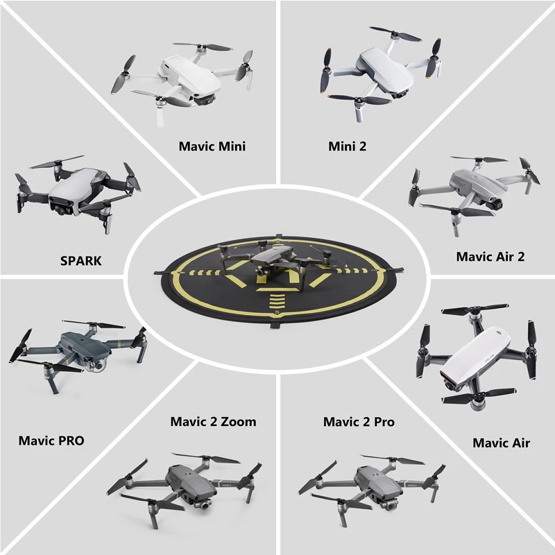 STARTRC 31.5 inches 80cm Tarmac Packing apron Drone Landing Pad for DJI Mini 3 Mavic 2 Air 2S Pro Customize Drones Accessories