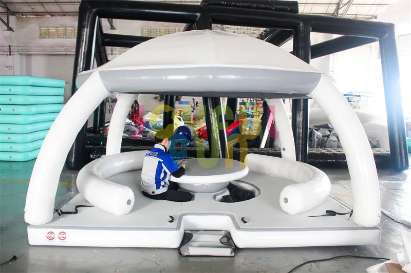 Joyful Fun floating island inflatable floating tent inflatable island