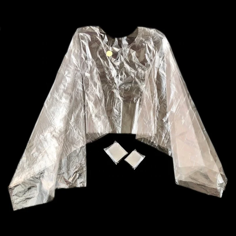 Generic Size for Everyone Fashion style Disposable SPA and Barber Shop use PE/HDPE/LDPE/CPE Hairdressing Cape for Beauty Salon
