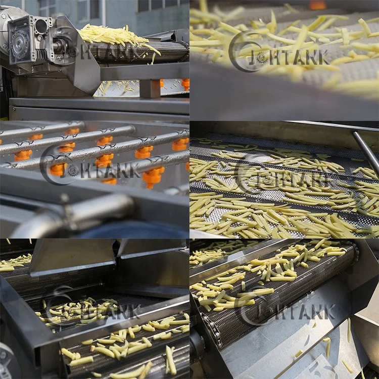 Hot Sale Fully Automatic Industrial Frozen French Fries Production Line Fresh Finger Potato Chips Making Machine Price