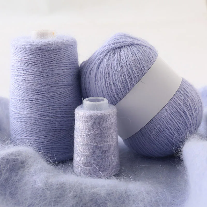 Factory Direct Sales Of Rich Colors Mink Wool Yarn Cashmere For Hand Knitting Non Fading Long