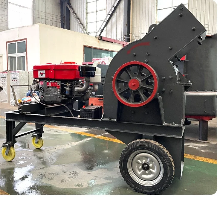 Diesel Hammer mill complete set  Portable  Rock Gold Plant Hammer Mill Crusher Machine Hammer Crusher Price