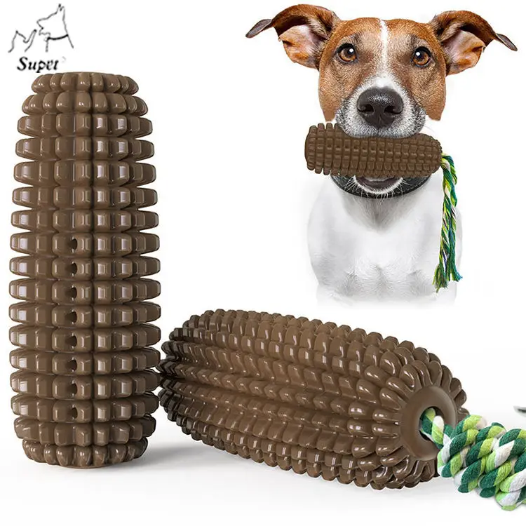 Low Moq Non Toxic Toothbrush Dog Toys Indestructible,Corn Durable Dog Chew Toy For Aggressive Chewers