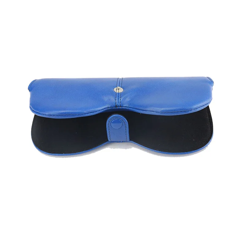customized color leather soft bag glasses case PU glasses leather case sunglasses set