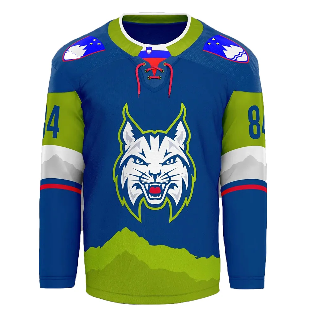Custom men sublimate ice hockey jersey embroidered
