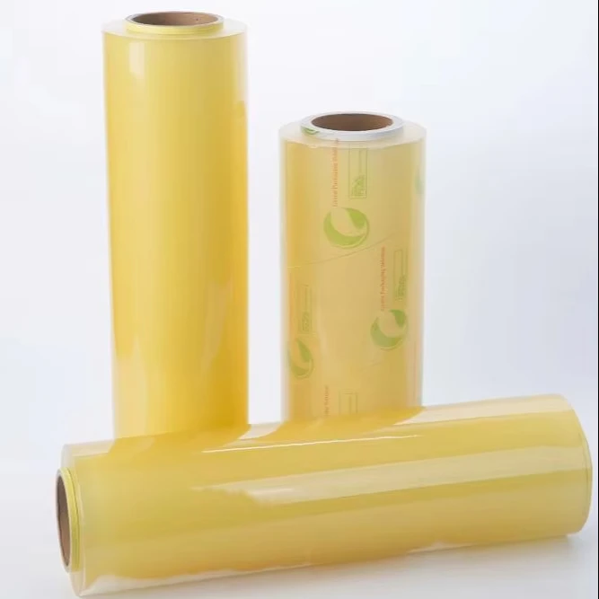 Настраиваемая 9-16mic Jumbo Roll пищевая ПВХ пленка мягкая для упаковки свежих продуктов
