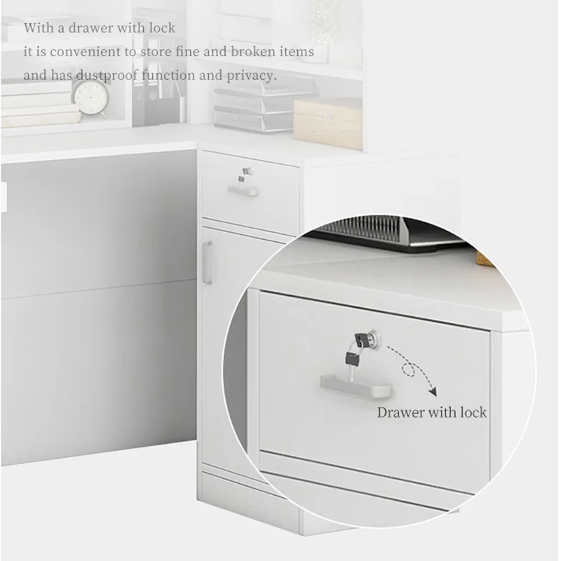 
Cheap Custom Modern Luxury Wood Nail Beauty Spa Salon White Front Reception Desk 