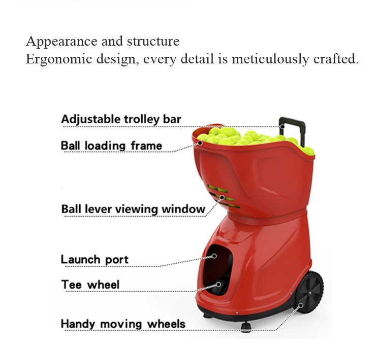 Tennis ball machine launcher tennis ball machine for practice