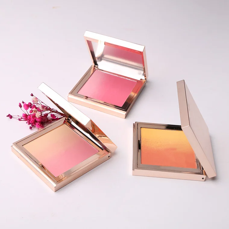 
Private Label Face Makeup Blush Cheek Rouge Minerals Pressed Powder Blusher With Blusher Packaging 