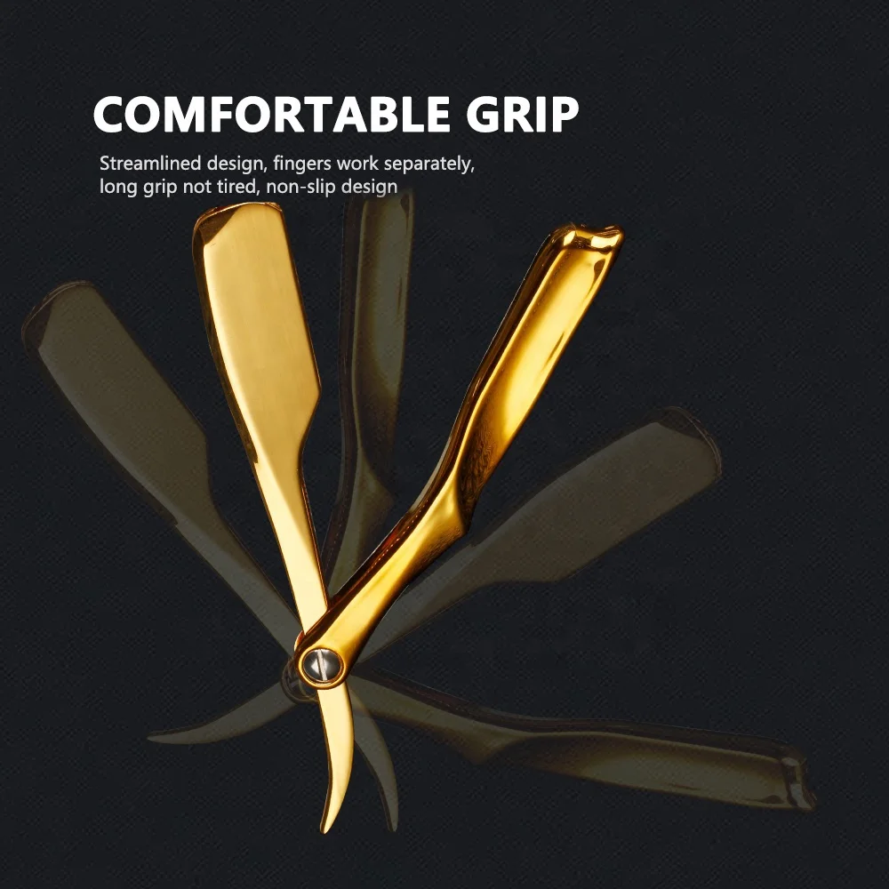 Beard Folding Barber Shaver Knife Tool Professional Barber Straight Edge Shaving Razor