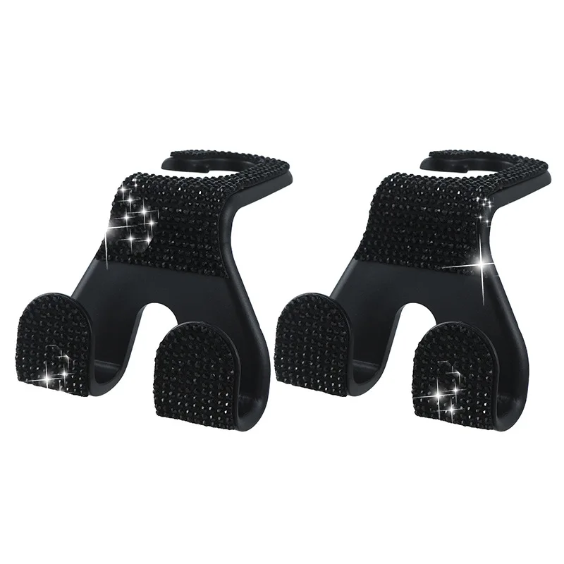Creative Rear Seat Backrest Hooks Car Hooks Diamond Embellishments Car Accessories