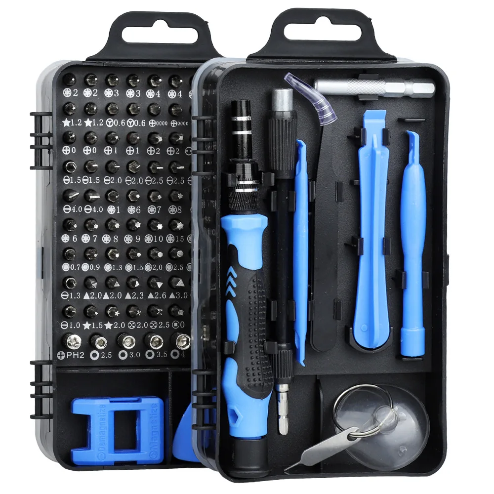 115 in 1  Professional Multi Bit Screwdriver Set Laptop Computer Computer PC Mobile Phone Device DIY Repair Tool Kit