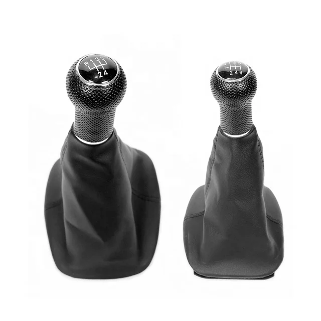 Wholesale 12mm Car Leather Gear Lever Shift Knob For VOLKSWAGEN GOLF4