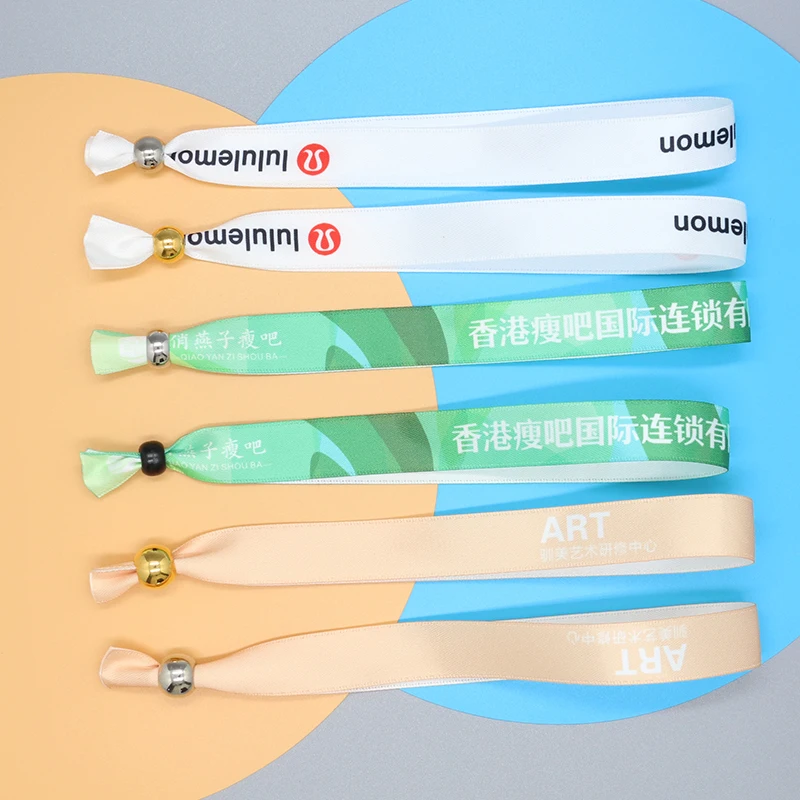 High Quality Free Sample Concert Identification Wristband Lock Fabric Bracelets Lock With Barb Teeth A Bag 2500 PCS