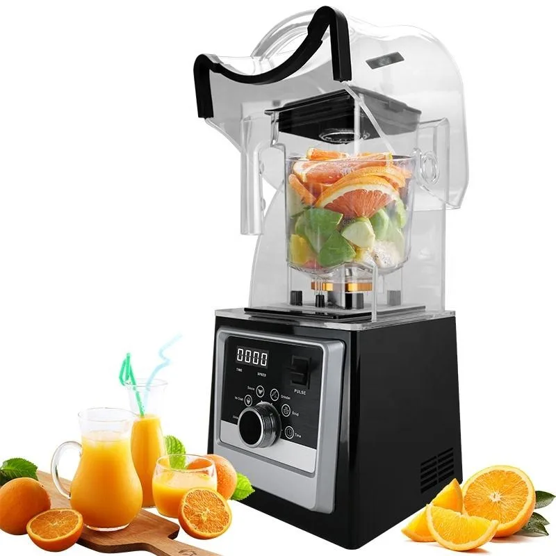 High Speed 2L Multi Functional Heavy Duty Smoothie Maker Fresh Fruit Juicer Soundproof Juice Blender for Commercial