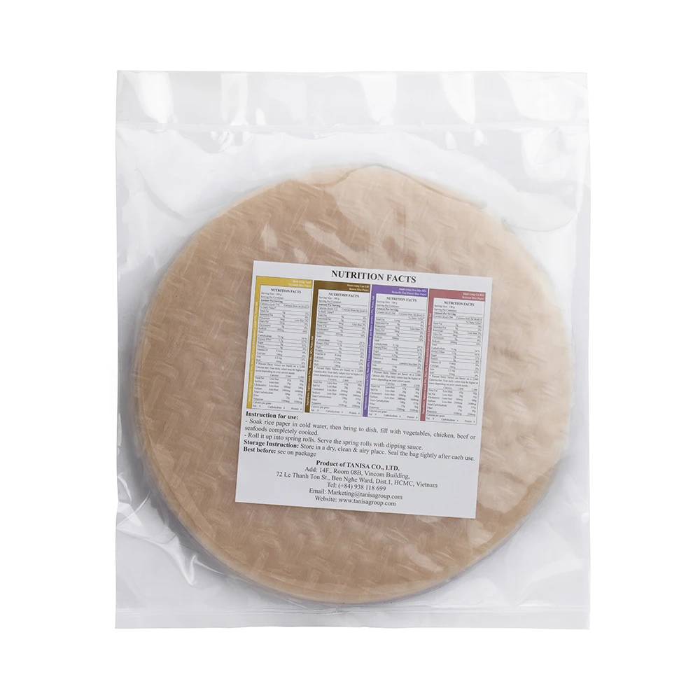Vietnamese Kale Rice Paper | High Standard Asian Food Export Wholesale Manufacturer by TANISA In Bulk