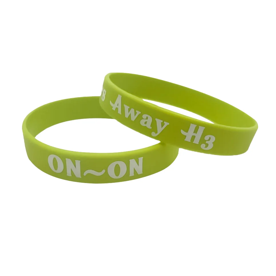Customizable Eco-friendly Silicon Wristbands Personalized Promotional Rubber Silicone Bracelets for Events With Custom Logo