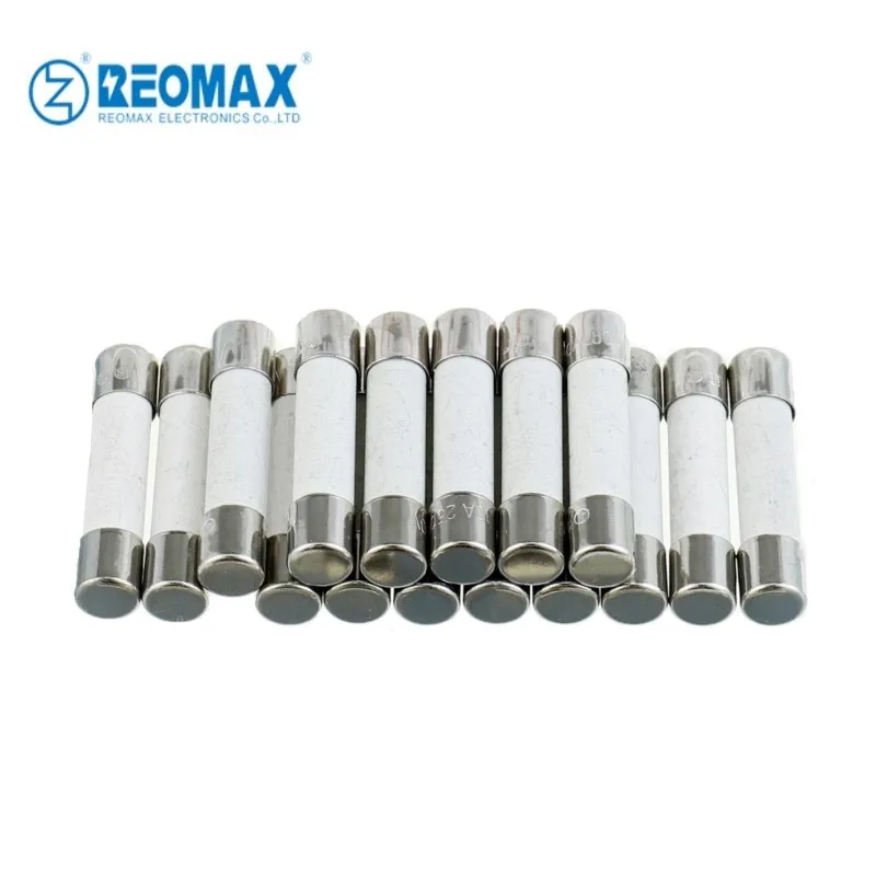 High Quality 250V Ceramic Tube Fuse 6x30mm 6.35x32mm 200mA-50A Fast Acting Time Lag Ceramic Fuses