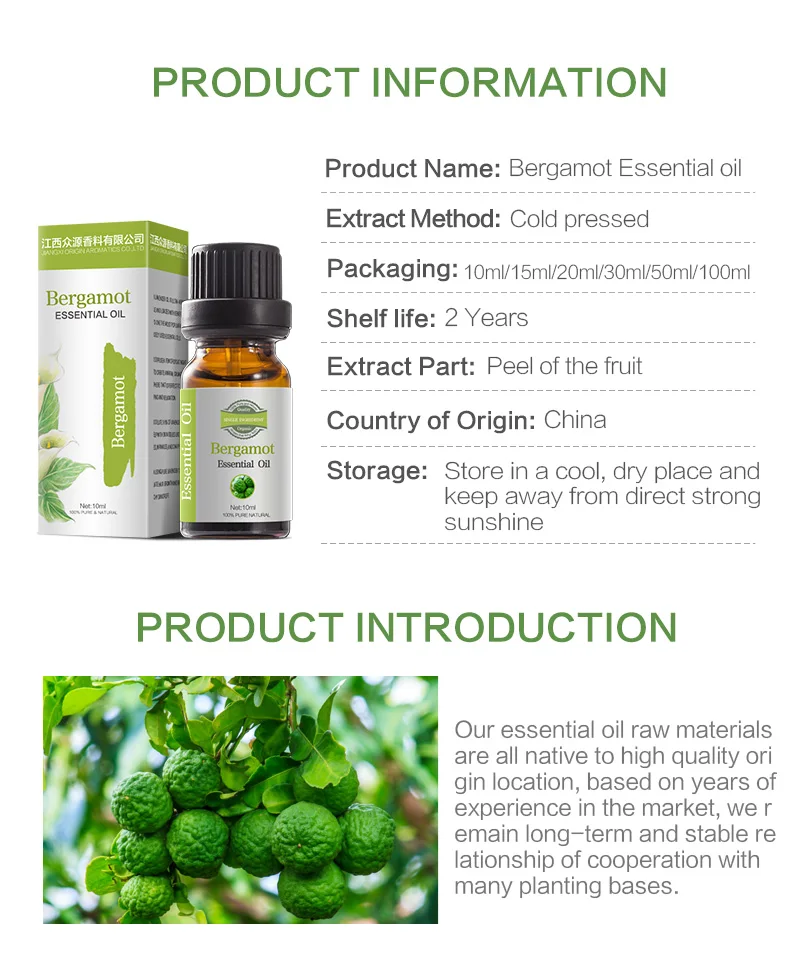 bergamot essential oil for daily chemical and air freshener at nice price