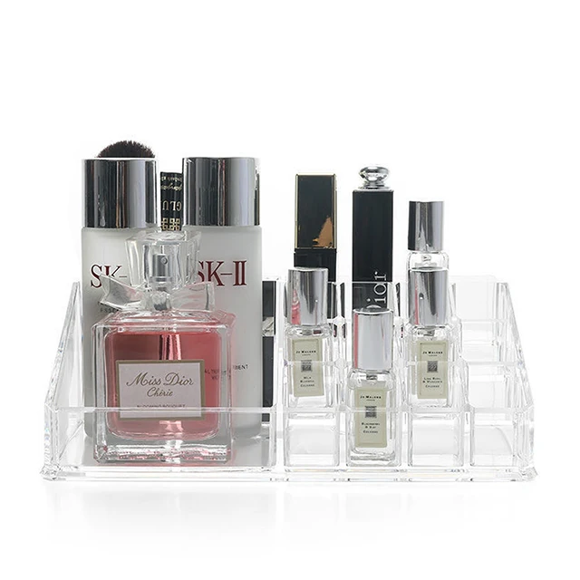 wholesale clear cosmetic  Brush Desk Organizer acrylic jewelry Make Up Storage Box Facial Mask And Lipstick Rack