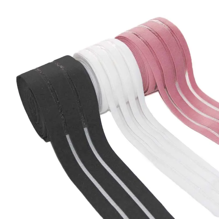 Ventilate Mesh Elastic Belt Transparent Stripe Rubber Band Nylon Breathable Elastic Fish Silk Elastic Webbing for Waistband