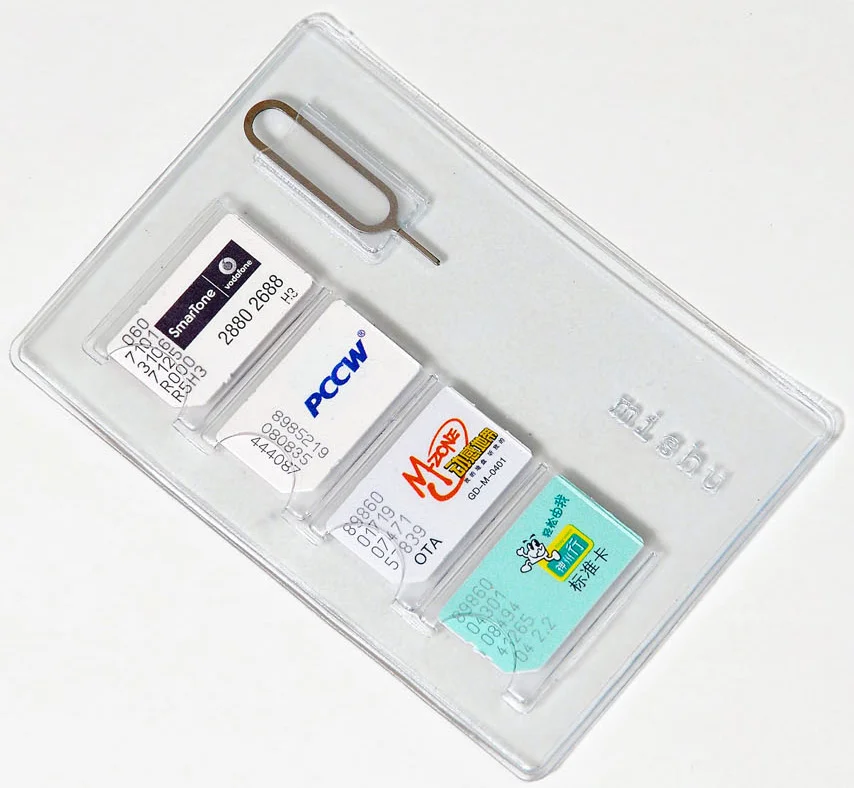 Wholesale PVC Sim Card Holder for needle fast ship
