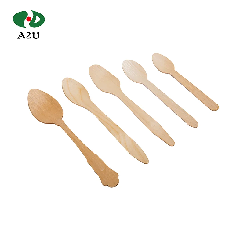 Cheap Disposable Kitchen Utensils Set Wooden Forks  Knives  Spoons Biodegradable Cutlery Set