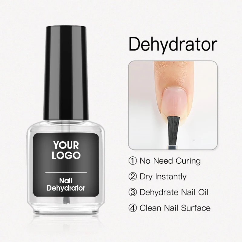 ROSALIND professional custom logo uv nail gel prep dehydrate acid free dehydrator & natural bond primer for acrylics nails art