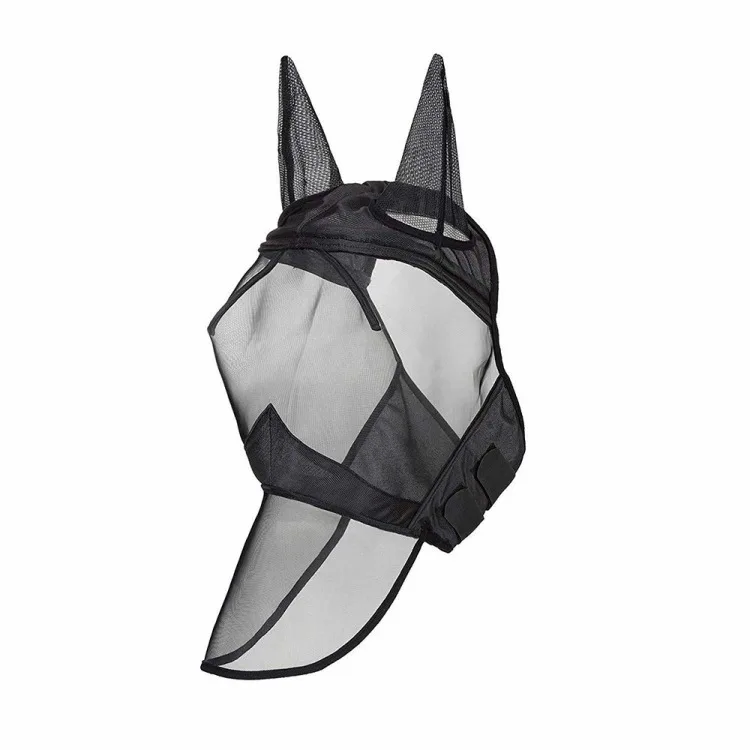 Outdoor equestrian supplies breathable and comfortable anti-mosquito anti-fly horse mask summer with ears