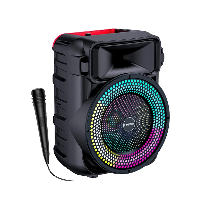 kakusiga&jokade  portable  convenient wireless outdoor Bt speaker party home KTV  audio stand speakers with Microphone