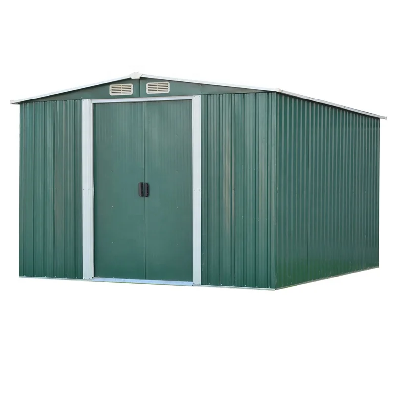 
Garden Metal Tool Shed Sliding Door Foundation House Tool Backyard Extra Large 
