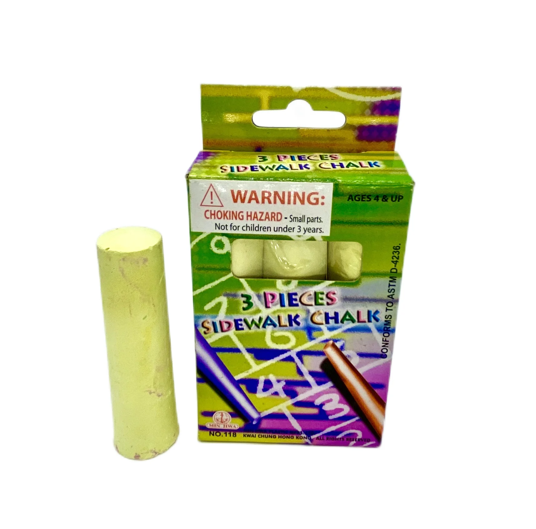 Chalk Suppliers 3pcs 4-inch chalk Painting Chalk Art Gift for kids