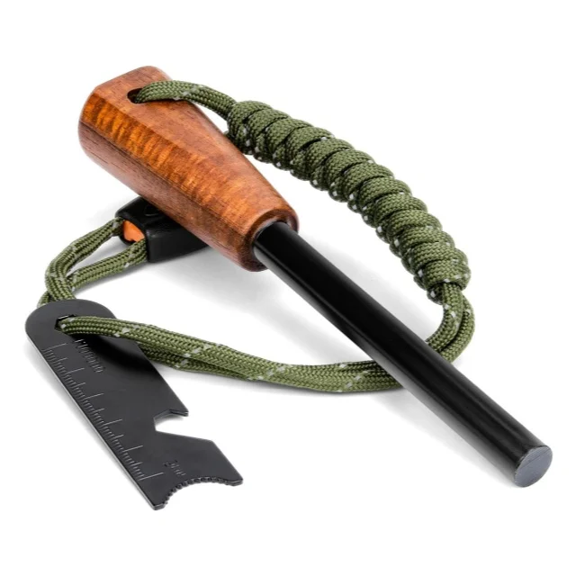 Johold EDC Outdoor Flint Portable Hanging Emergency survival Flint and steel Flint starter