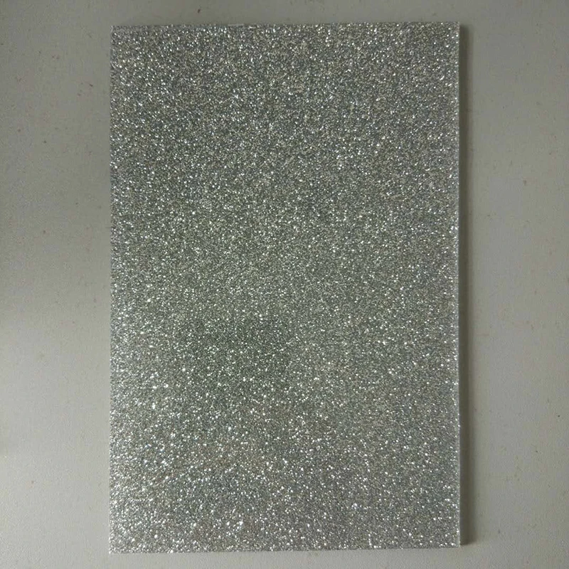 Glitter Acrylic Sheet, 3 mm chunky glittering Acrylic sheet panel board plate, custom translucent Acrylic Glittering Sheet