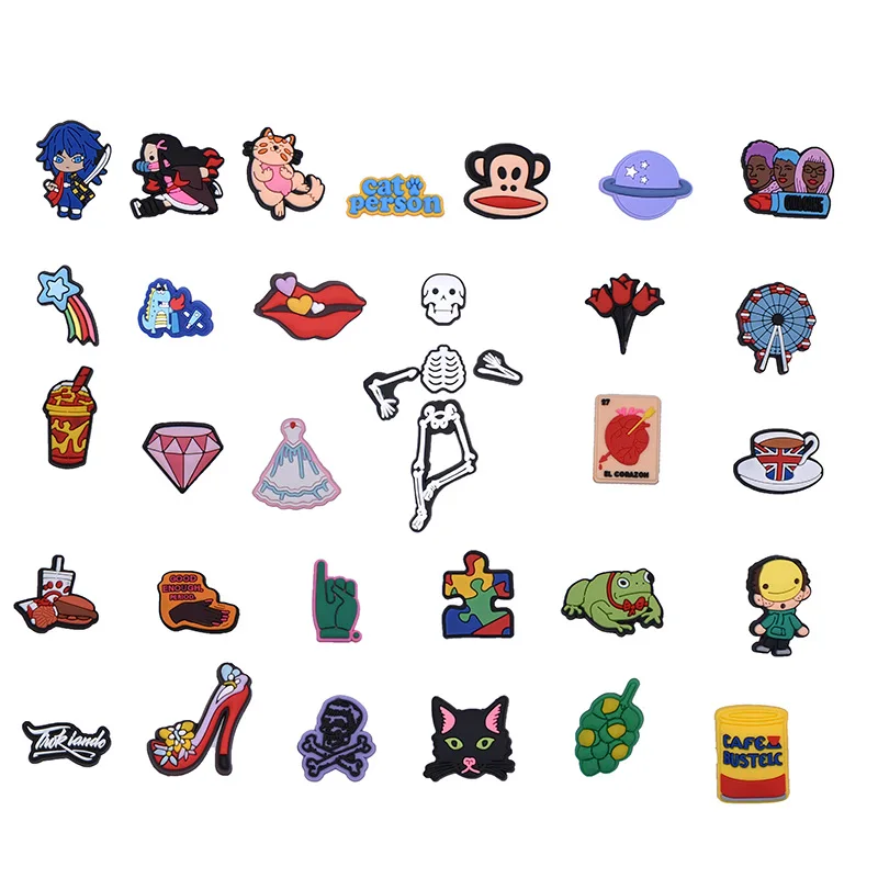 2024 Cheap Factory Price PVC Customize Bad Bunny Cartoon Medical Shoe Ornament Accessories shoe Charms