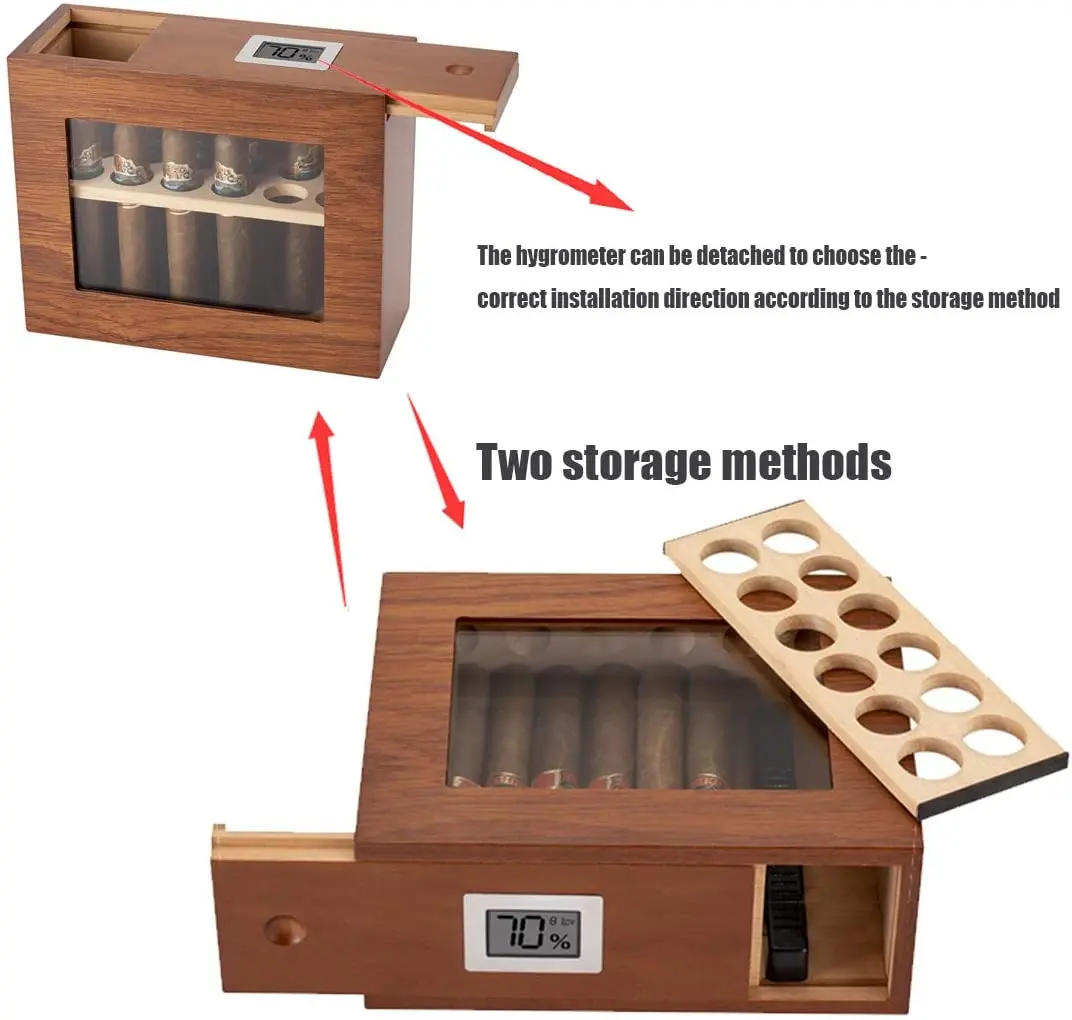 XIFEI Wholesale Pull-out Cigar Humidor,Cedar Wood Cigar Humidor Cases