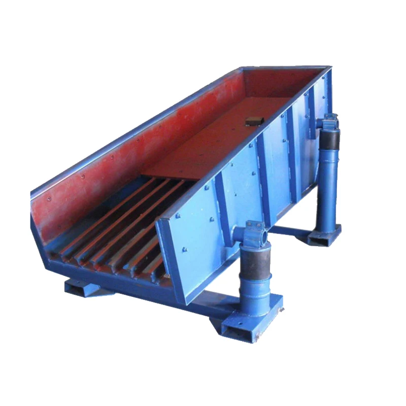 SHARPOWER High Efficiency mining manganese steel vibrating feeder equipment conveyor for stone jaw crusher