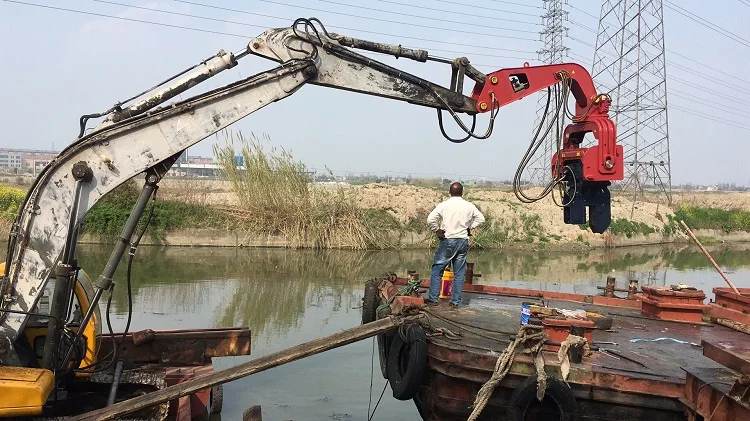 Hydraulic Driver violent Frequency Hydraulic Excavator Vibratory  Pile piling Puller