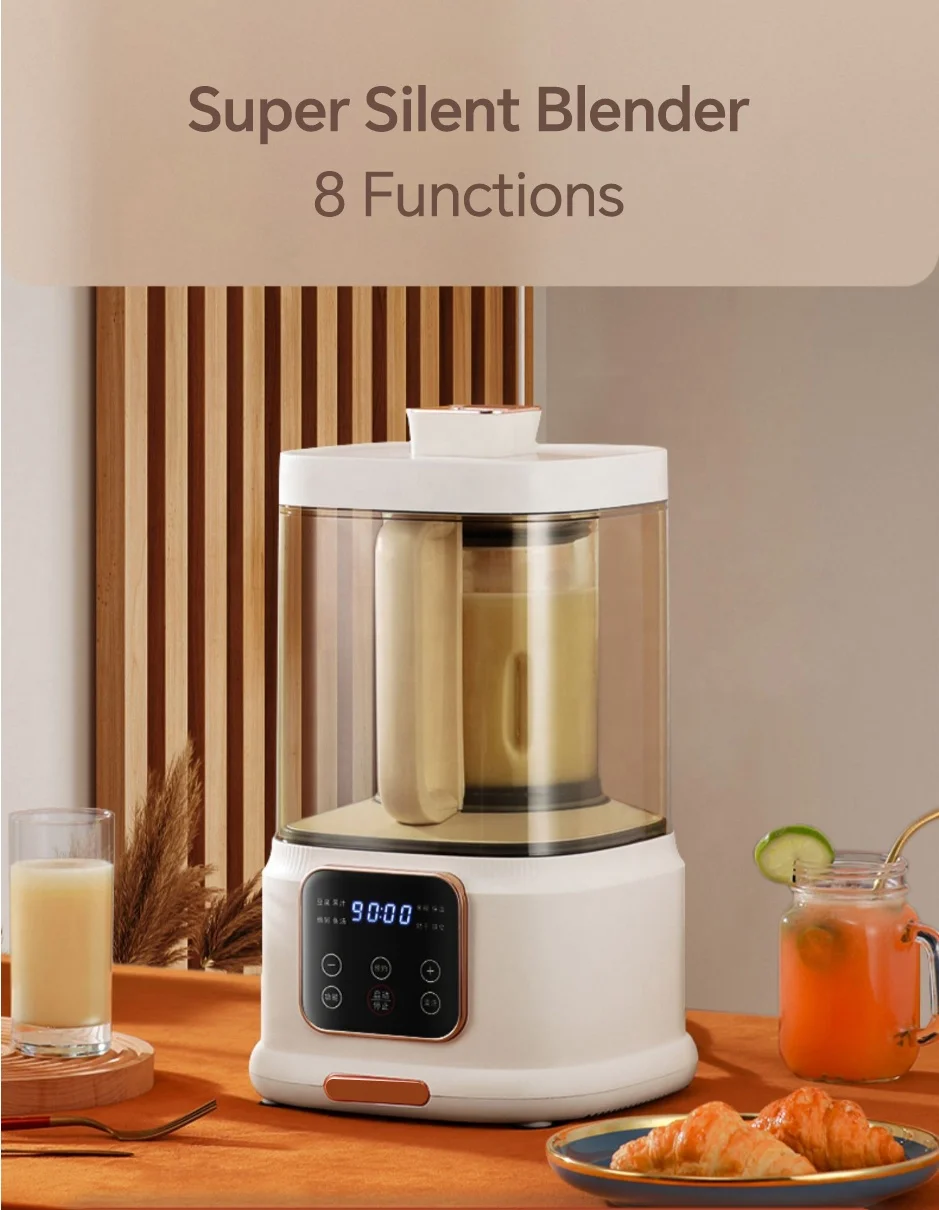 Demute Wholesale High Quality High Power Multifunctional Heating  Blenders and Juicers Cooking Machine with Silent Cover Cooking